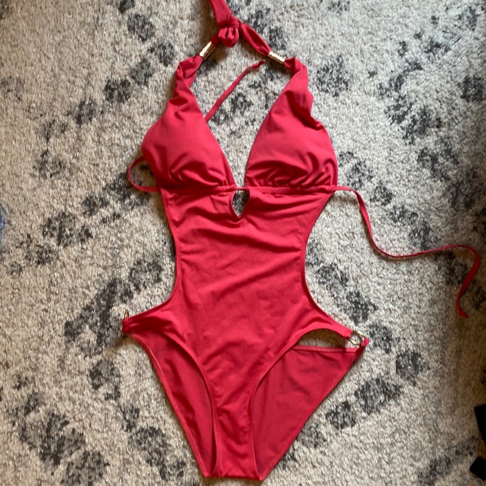 Cut out one piece bathing suit